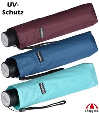Doppler Regenschirm Damen Mini Taschenschirm Havanna klein leicht UV-Schutz Sun