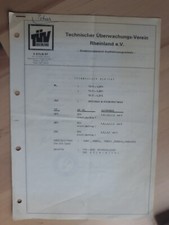 TÜV-Gutachten Taunus Gesamtbericht Spoiler,Sitze,Sperre uvm. aus 1976