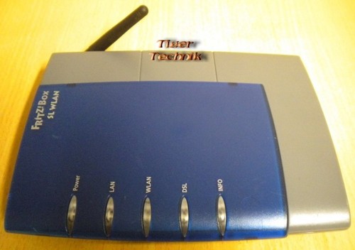Fritz box wlan router blau - sl,
