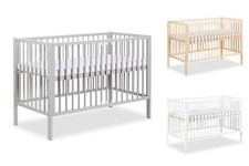 Babybett Gitterbett Kinderbett Kiefernholz inkl. Lattenrost Clamaro Nap 120 x 60