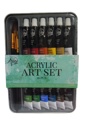 Acrylfarbenset tlg 12x12 - 16, tlg,