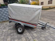 Gebrauchte PKW Anhänger mit Plane 750 kg inklusive Ersatzrad