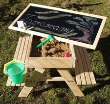 Kindersitzbank aus Holz, 2