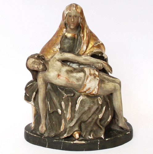 Antike kleine pieta holz - kleine,