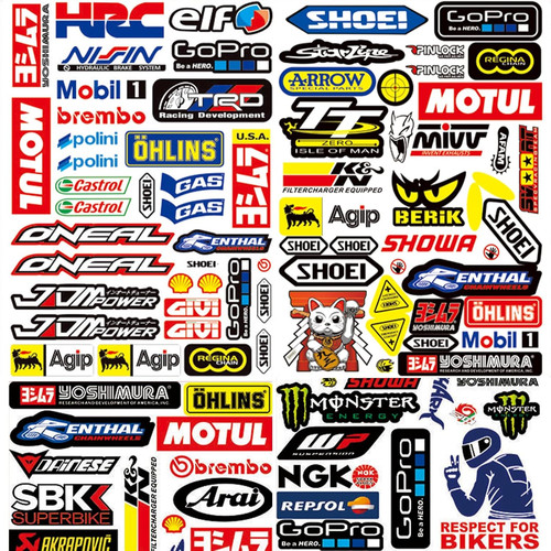 Motorrad aufkleber set - motorrad,