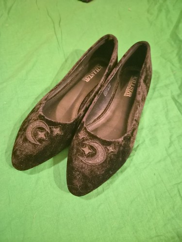 Killstar lunanite velvet flats - velvet,