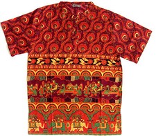 Damen folklore bluse hippie - damen,