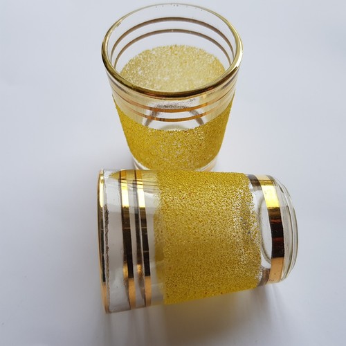 Schnapsgläser struktur gold - schnapsgläser,