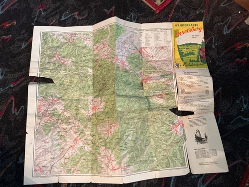Wanderkarte inselberg mit - wanderkarte,