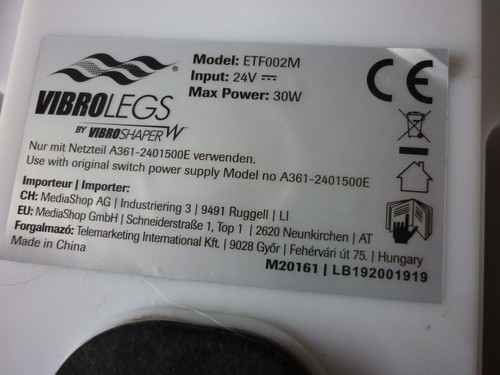 Vibrolegs etf002m - vibrolegs,