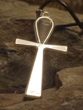 Halskette in Silber Cleopatra Ägypten Anch Ankh Henkelkreuz Nilschlüssel Groß