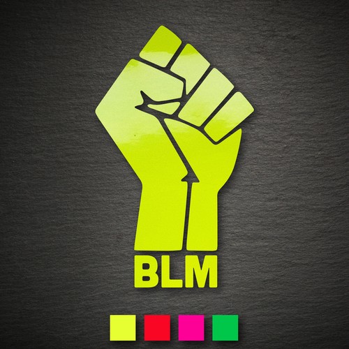 20554 blm faust aufkleber - blm,
