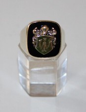 Herren GOLD  Siegelring Wappen