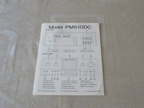 Marantz pm510dc technical data - marantz,