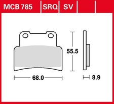 TRW Bremsbelag Sinter Racing