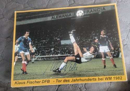 Klaus fischer autogrammfoto - fischer,