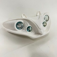 WEISSE QUAD HALOGEN SCHEINWERFER MONTAGE FÜR GILERA RUNNER 2006 BRANDNEU SCHEINWERFER