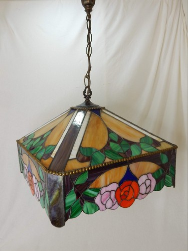Vintage glas hängelampe - vintage, glas-hängelampe