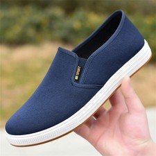 Herren Slip On Sneakers Atmungsaktiv Sportschuhe Leichtgewichts Walking Schuhe