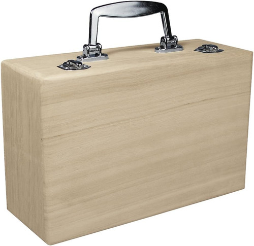 Rayher 6158000 holz koffer - holz-koffer, mit