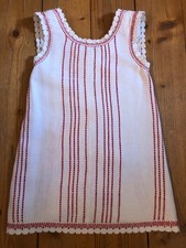 Leinen-Schürze-Kleid für Kinder Gr 98 2/3 Jahre alt