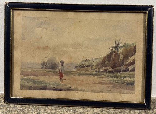 Orientalische aquarelle blick - orientalische, aquarelle: