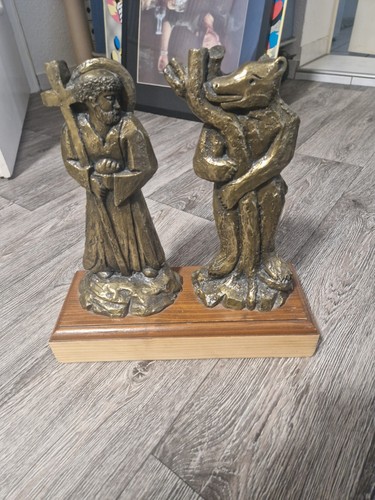Alte skulptur bronze bronziert - alte,