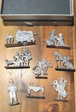 Zinnfiguren Flachfiguren Dieter Schmidt DS 682–690 Maskenball bei König August