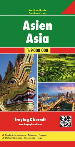 Asien kontinentkarte 9 000 - 1:9,