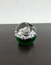 Vintage Paperweight Stiftehalter Briefbeschwerer Bubble Glas Murano