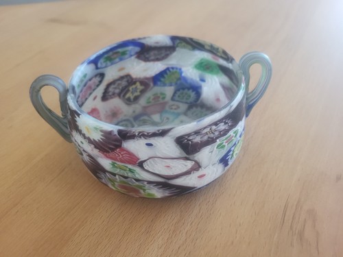 Murano glasschale mit - mit, henkel