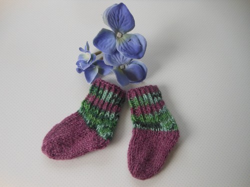 Puppensocken gestrickt