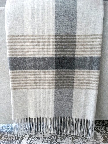 Luxuriöse wolldecke merino - wolldecke, merino+
