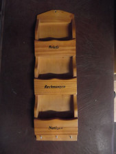 Holz Wandregal für Briefe, Rechnungen, Notzien , Schlüsselbrett