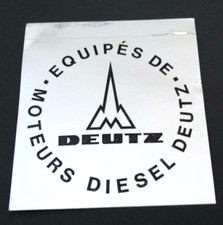 Werbe-Aufkleber Deutz Diesel Motoren Frankreich Traktor LKW Oldtimer 80er