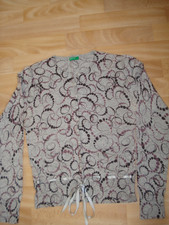 United Colors of Benetton Damenstrickjacke Gr. 36 grau