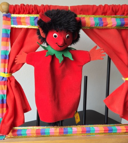 Steiff handpuppe teufel 255557 - steiff,
