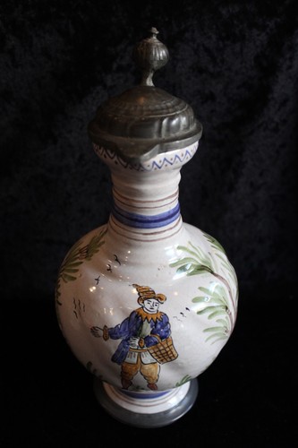 Vintage fayence krug kanne - vintage,