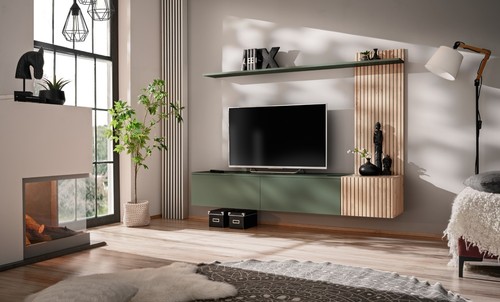Anbauwand wohnwand schrankwand - wohnwand,
