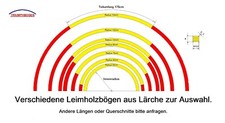 Lärche leimholzbogen halbrund - lärche,