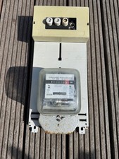 DDR Wechselstromzähler mit Zählertafel 10/40A  220 V für Ausstellung Sammler