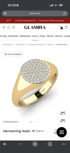 Herren ring 585 - ring, gold