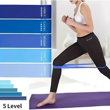 5er Set Fitnessbänder Widerstandsbänder Gymnastikband Sport Resistance Bands Set