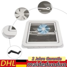 Dachfenster Vent 42x42 cm Klar mit Dekalin+Schrauben für Wohnwagen Wohnmobil 12V