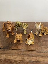 Schleich Konvolut 5 alte Vintage Tiere Original 90er Löwe Tiger Löwen Baby