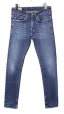 Kings Of Indigo James-Skinny Fit Herrenjeans W31/L34 Freizeit Zip Neu Whiskers &
