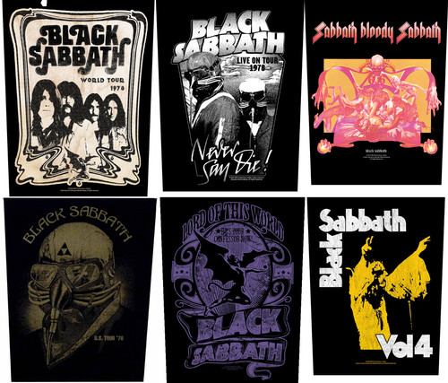 Black sabbath backpatches - sabbath,