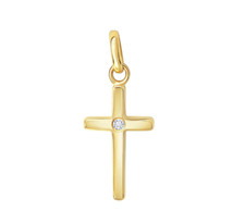 Kreuz Anhänger Echt Gold 333