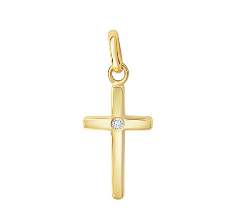 Kreuz anhänger echt gold 333 - kreuz,