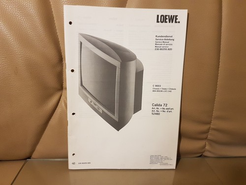 Loewe 9003 calida service - c,